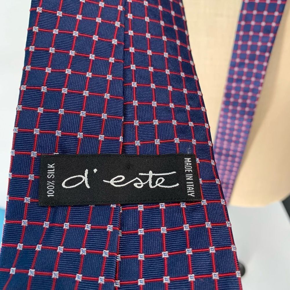 DâESTEâ100% silk tie purple made in Italy